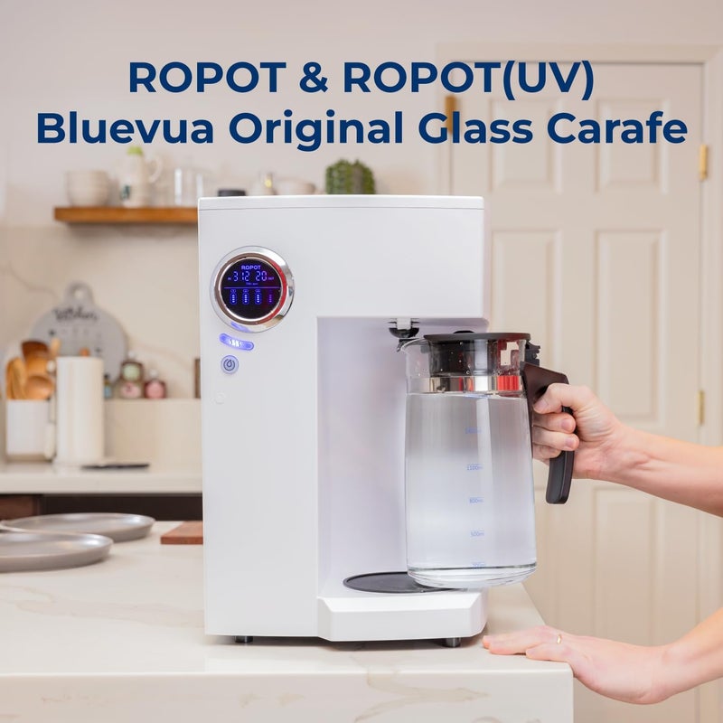 Bluevua أكواب استبدال فلتر المياه بالتناضح العكسي، جرة استبدال لجهاز تنقية المياه Ropot100 - 1700 مل - Image 2